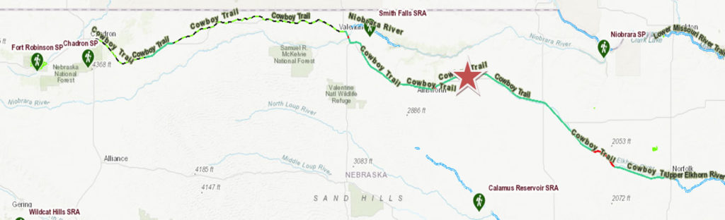 Cowboy Trail Map